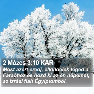 2 Mózes 3:10 KAR Bible Verse Image