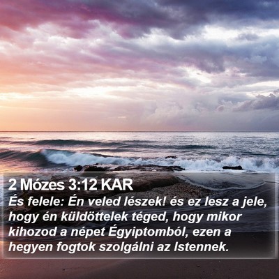 2 Mózes 3:12 KAR Bible Verse Image