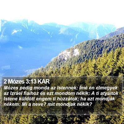 2 Mózes 3:13 KAR Bible Verse Image