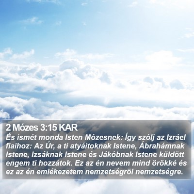 2 Mózes 3:15 KAR Bible Verse Image