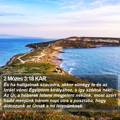 2 Mózes 3:18 KAR Bible Verse Image