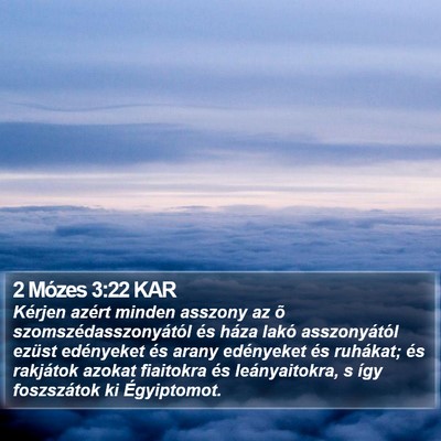 2 Mózes 3:22 KAR Bible Verse Image