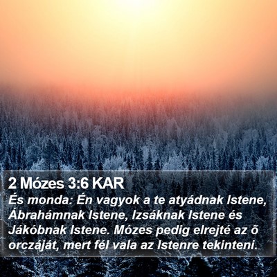 2 Mózes 3:6 KAR Bible Verse Image