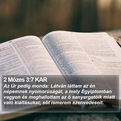 2 Mózes 3:7 KAR Bible Verse Image