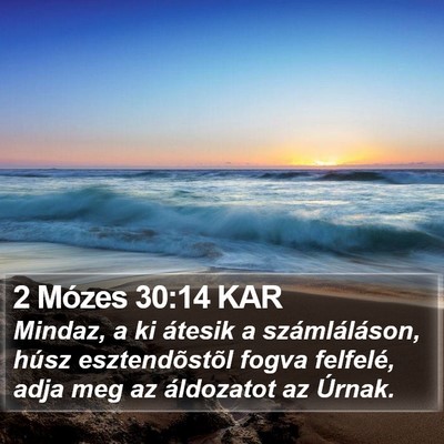 2 Mózes 30:14 KAR Bible Verse Image