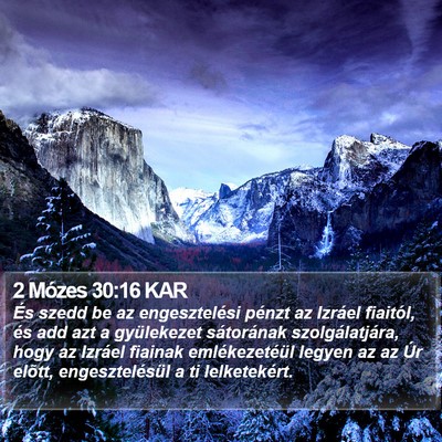 2 Mózes 30:16 KAR Bible Verse Image