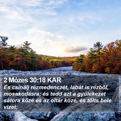 2 Mózes 30:18 KAR Bible Verse Image