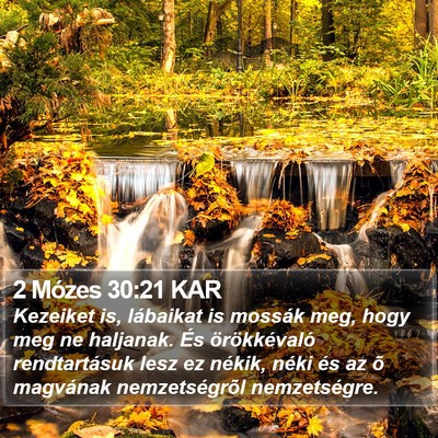 2 Mózes 30:21 KAR Bible Verse Image