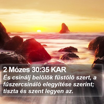 2 Mózes 30:35 KAR Bible Verse Image