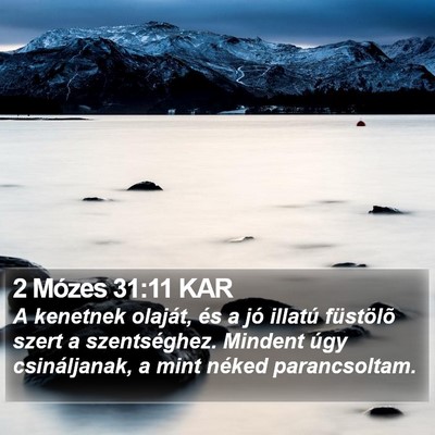 2 Mózes 31:11 KAR Bible Verse Image