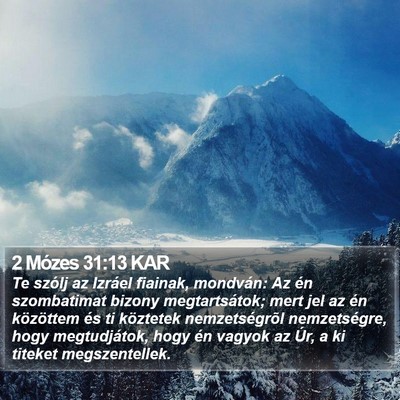 2 Mózes 31:13 KAR Bible Verse Image