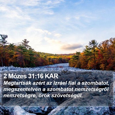 2 Mózes 31:16 KAR Bible Verse Image