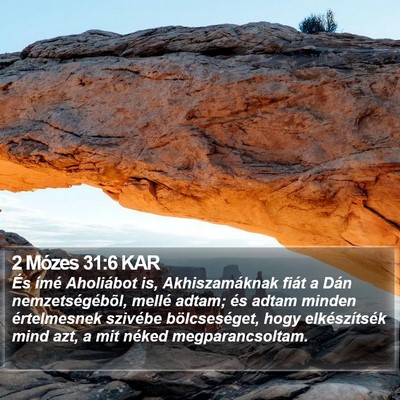 2 Mózes 31:6 KAR Bible Verse Image