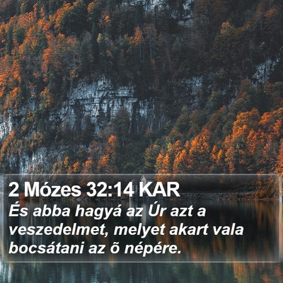 2 Mózes 32:14 KAR Bible Verse Image