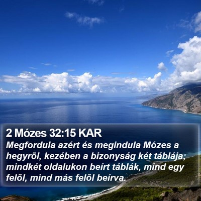 2 Mózes 32:15 KAR Bible Verse Image