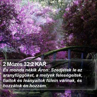 2 Mózes 32:2 KAR Bible Verse Image