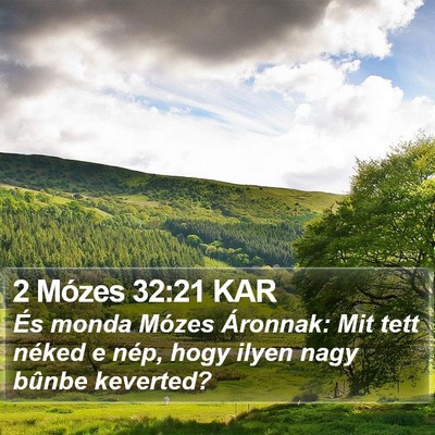 2 Mózes 32:21 KAR Bible Verse Image