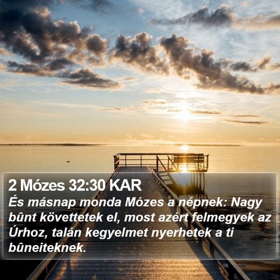2 Mózes 32:30 KAR Bible Verse Image