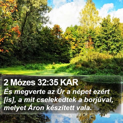 2 Mózes 32:35 KAR Bible Verse Image