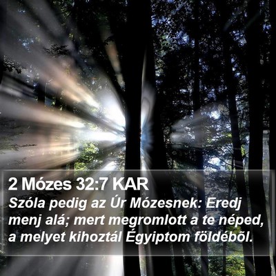 2 Mózes 32:7 KAR Bible Verse Image