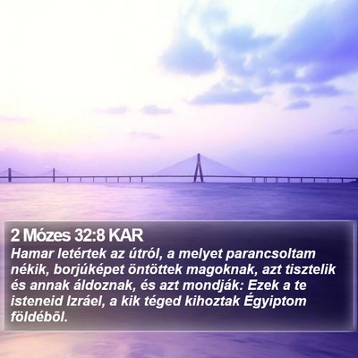 2 Mózes 32:8 KAR Bible Verse Image
