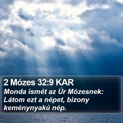 2 Mózes 32:9 KAR Bible Verse Image