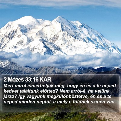2 Mózes 33:16 KAR Bible Verse Image