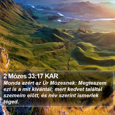 2 Mózes 33:17 KAR Bible Verse Image