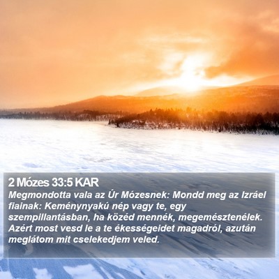 2 Mózes 33:5 KAR Bible Verse Image