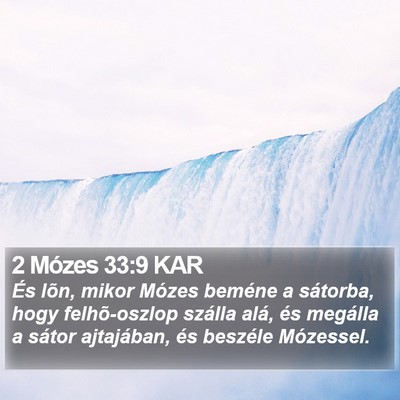 2 Mózes 33:9 KAR Bible Verse Image