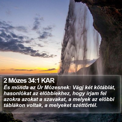 2 Mózes 34:1 KAR Bible Verse Image