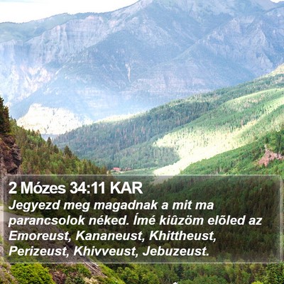 2 Mózes 34:11 KAR Bible Verse Image
