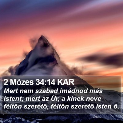 2 Mózes 34:14 KAR Bible Verse Image