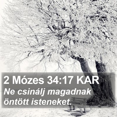 2 Mózes 34:17 KAR Bible Verse Image