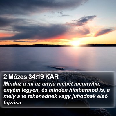 2 Mózes 34:19 KAR Bible Verse Image