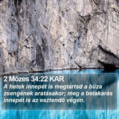 2 Mózes 34:22 KAR Bible Verse Image
