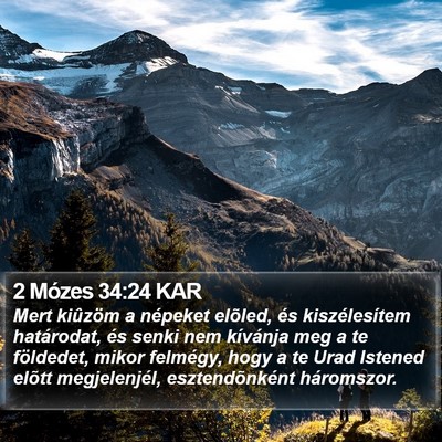 2 Mózes 34:24 KAR Bible Verse Image