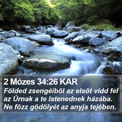 2 Mózes 34:26 KAR Bible Verse Image