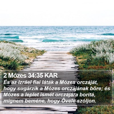 2 Mózes 34:35 KAR Bible Verse Image