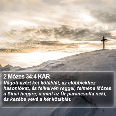 2 Mózes 34:4 KAR Bible Verse Image