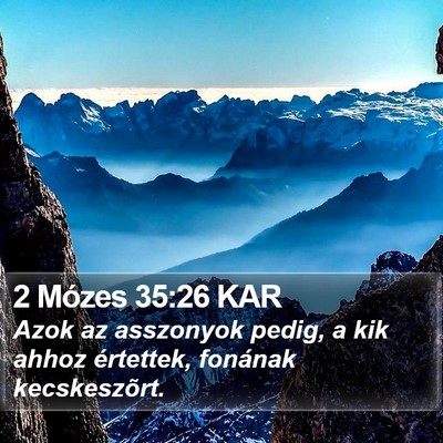 2 Mózes 35:26 KAR Bible Verse Image