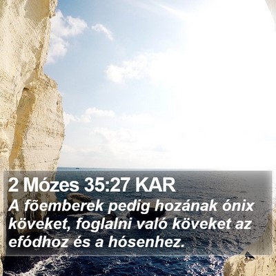 2 Mózes 35:27 KAR Bible Verse Image