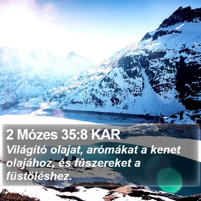2 Mózes 35:8 KAR Bible Verse Image
