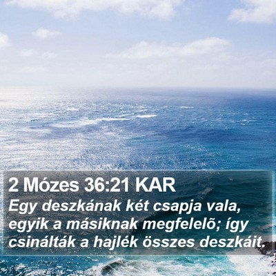 2 Mózes 36:21 KAR Bible Verse Image