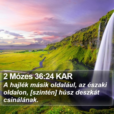 2 Mózes 36:24 KAR Bible Verse Image