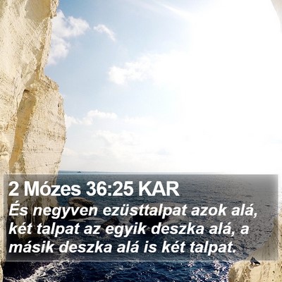 2 Mózes 36:25 KAR Bible Verse Image