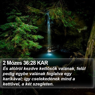 2 Mózes 36:28 KAR Bible Verse Image