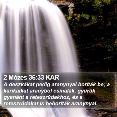 2 Mózes 36:33 KAR Bible Verse Image