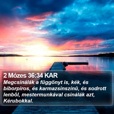 2 Mózes 36:34 KAR Bible Verse Image
