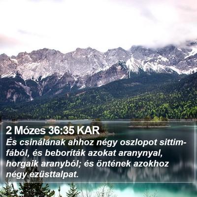 2 Mózes 36:35 KAR Bible Verse Image